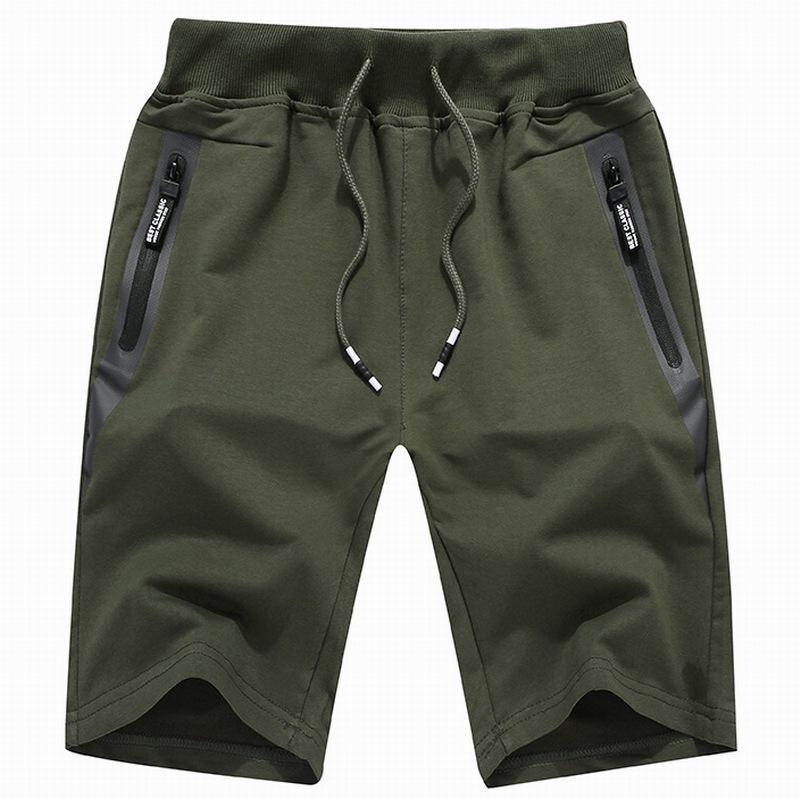 Shorts Men Summer Casual Men s Shorts Men s Zipper Pockets Plus Size Man Beach Short Pants Male Sport Cotton Sweatpants S