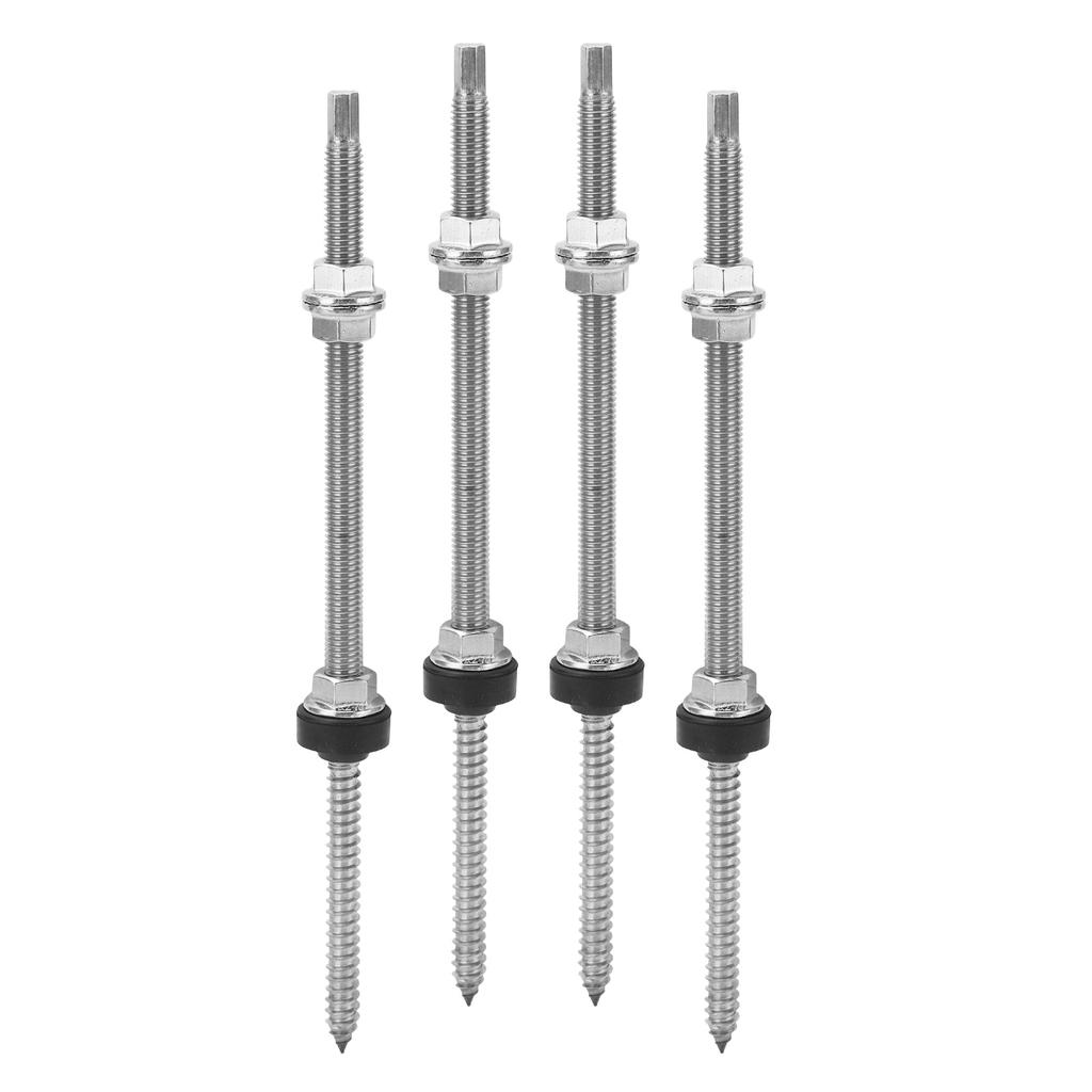 4 ADET PV Braketi Çift Başlı Vida Paslanmaz Çelik Korozyona Karşı Fotovoltaik Montaj Vidası Kurulum İçin