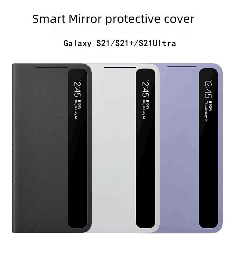 Capa Inteligente com Janela Samsung S21 Ultra: Atendimento Mãos-Livres, Capa Protetora para S21FE.