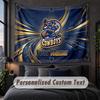 Custom Name Text Tapestry,North Queensland Cowboys Decorative Wall Hanging, Background Tapestry For Home Bedroom