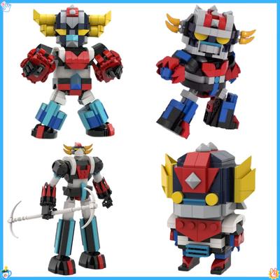 Kreativ Anime Karaktär Robot Goldoraked Byggkloss MOC Vajra Krigare Mecha Modell DIY Barns Monteringsleksak Födelsedagspresent