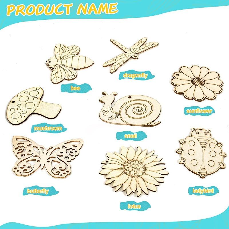 High-Standard-Quality Wooden Self-Assembly High-Quality Handmade High-Quality Pendant High-Quality Cartoon High-Quality Flower Insect High-Quality