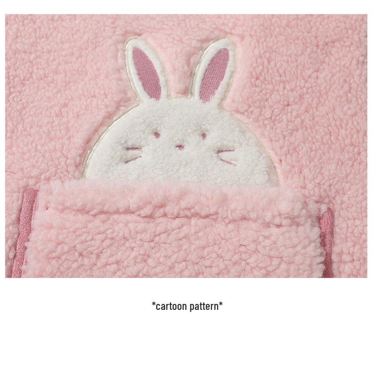 Suéter Chaleco de Punto Forrado de Polar para Niñas Invierno 2025