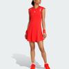 adidas Sukienka tenisowa Pro Climacool Performance Slim Fit z krótkim rękawem odprowadzająca wilgoć z wewnętrznymi spodenkami Damska Półbłyszcząca Czerwona IN6166