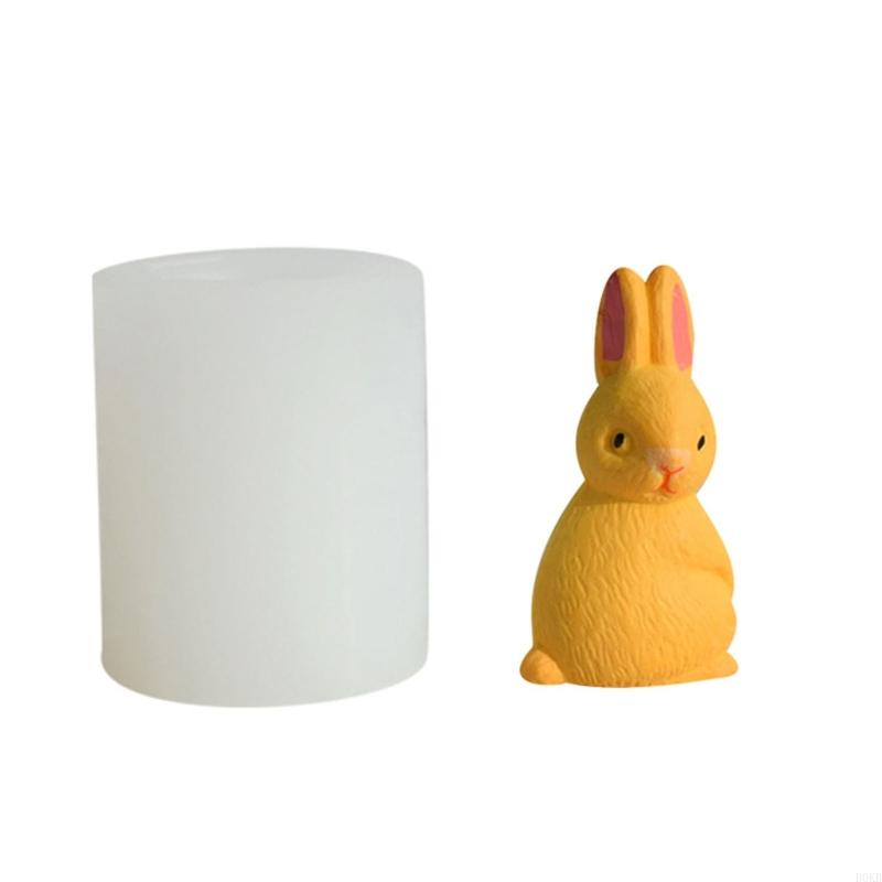 B0KB Manual Cake Molds Bunny Series Decor Mold for DIY Decoration Making Soap