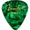 Fender Picks 351 SHAPE PREMIUM PICKS - 12 COUNT, HEAVY GREEN MOTO
