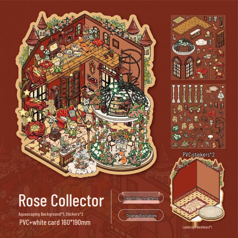 Mr. Paper Fairy Tale Book Series Flat Stickers - DIY Student Fun Pack