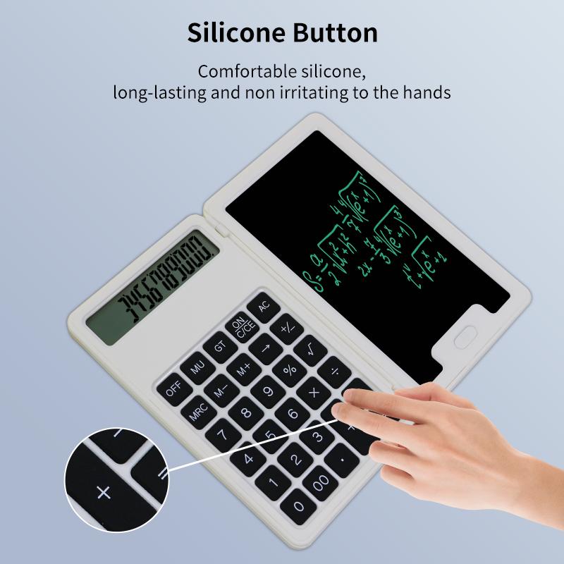 School Supplies Students Gift Calculator Electronic 12 Digits Calculator with 5 Inches Writing Tablet