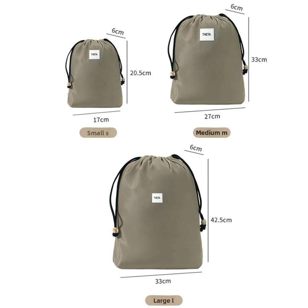 Polyester Travel Storage Bag Dustproof Multi-size Clothing Organizer Bag Washable Large Capacity Drawstring Bag for Outdoor Use