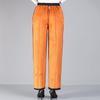 5XL Autumn and Winter Plus Velvet Casual Pants Elderly Women's Pants Loose High Waist Elastic Waist Warm Straight Pants