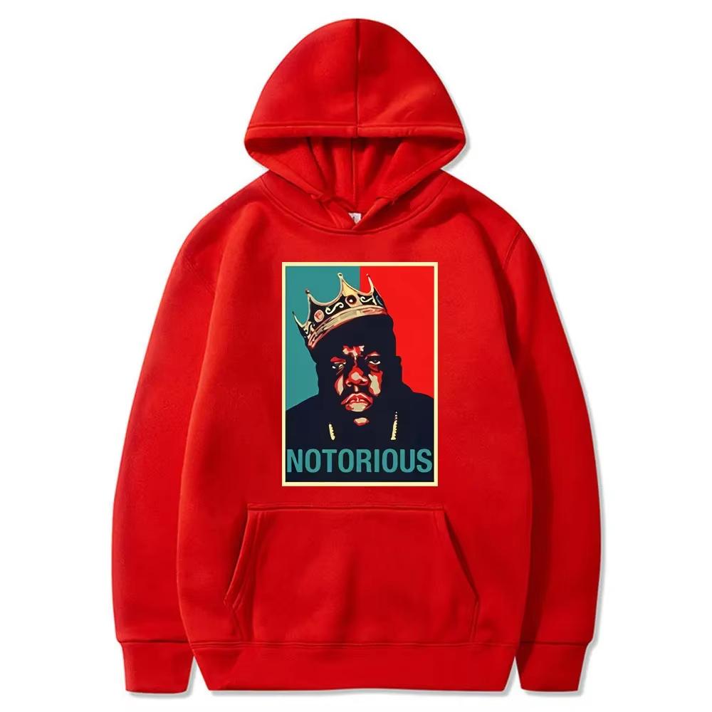 RIP Notorious Print Fashion Hoodie Black Hip-hop Rock Casual Bijismore Notorious Harajuku Men's Hoodie