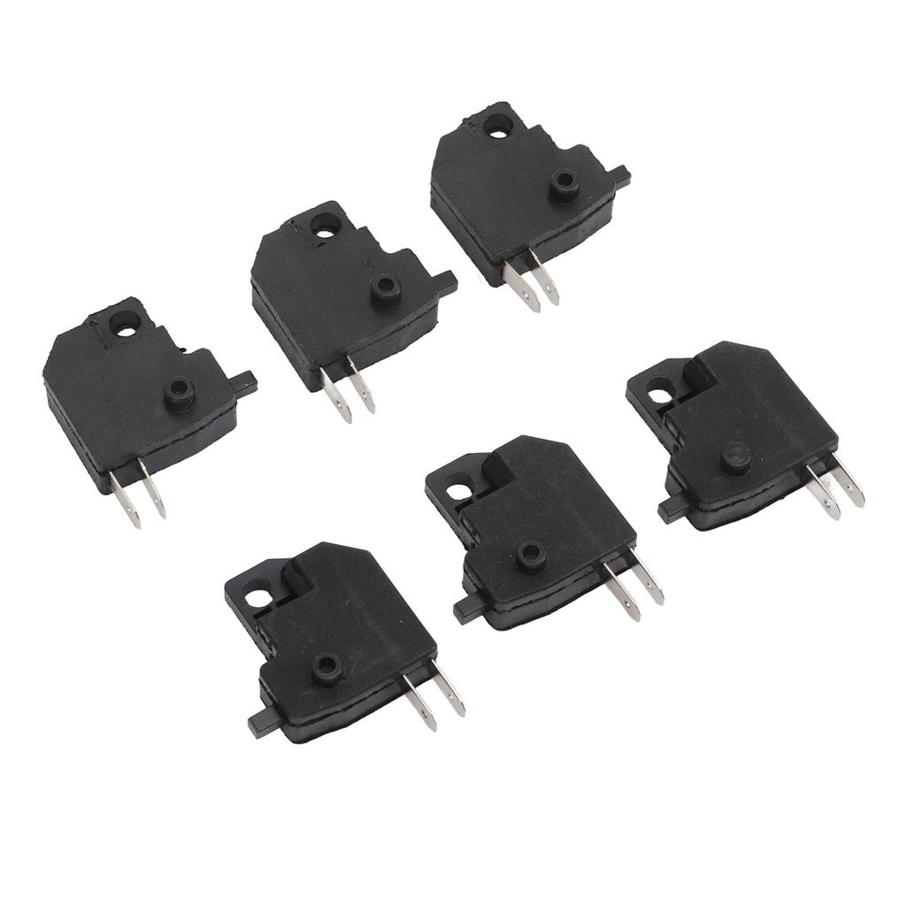 6PCS Motorcycle Brake Light Stop Switch Sensitive Compact Lightweight Black Replacement for Suzuki GY6