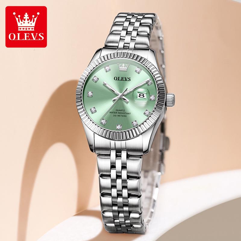 

OLEVS Women s Rolex-Inspired Waterproof Quartz Watch - High Fashion Non-Luminous Wristwatch