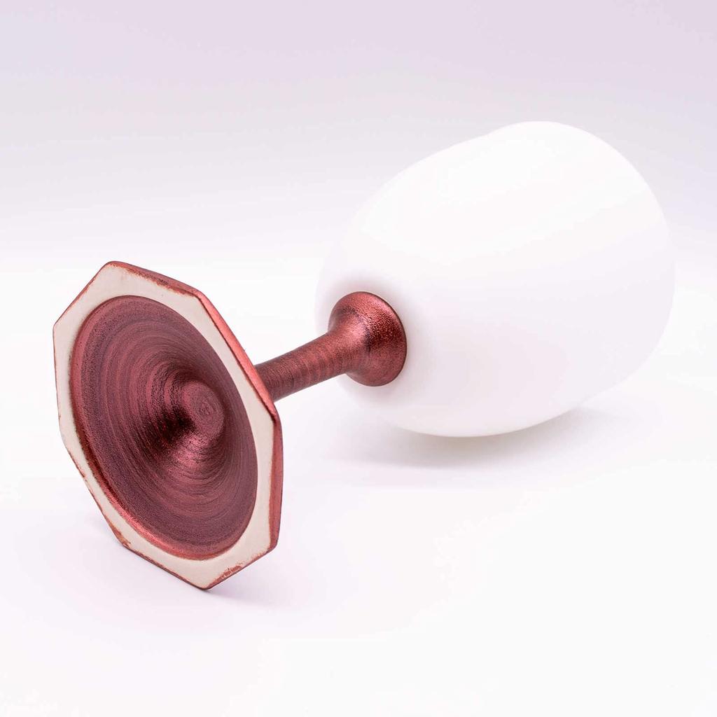 Toyo Ceramics Arita Ware Wine Glass, 270ml, Pearl Shell, Galaxy Red, Gift Box, Made In Japan, 581859