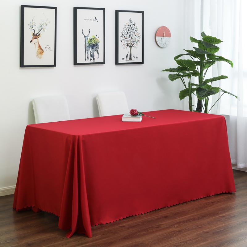 White Rectangle Polyester Tablecloth, Table Cloth Overlay for Birthday, Wedding, Banquet, Party Decoration, Dining Table Cover