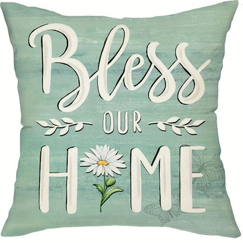 Декоративная наволочка с лавандовым мотивом НаволочкаСпальня Гостиная Диван Домашний декор Полиэстер Наволочка на подушку с молнией 16x16Inch