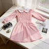 Stranger Things Eleven Cosplay Pink Dress With Polyester Fabric For Kids And Adults