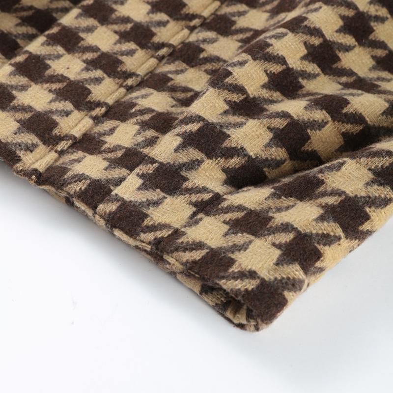 Plaid Short Jacket Shorts Suits Women Vintage Stand Collar Long Sleeve Zipper Coats With High Waist Shorts Street Ladies Outfits