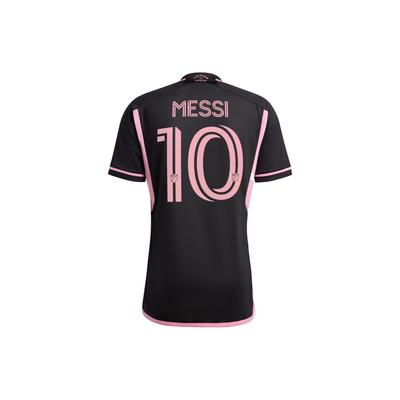 adidas Inter Miami CF Lionel Messi 23/24 Away Authentic Jersey Black Men Streetwear JE9700