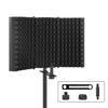 Aokeo Microphone Soundproofing, Sound Absorbing Shield, Foldable Microphone Isolation Shield for Vocal Recording and Broadcasting, Reflection Filter,