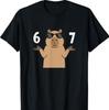 67 Meme Capybara T-Shirt 6 7 Handgeste