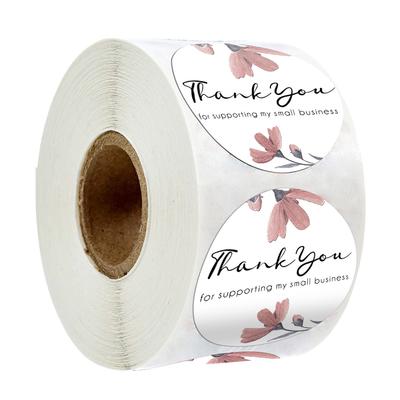 500pcs Thank You Sticker Envelope Seal Scrapbook Sticker Pink Heart Cute Round Sticker Stationery Label Stickers
