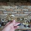 Pure Brass Bullet Motorcycle Sculpture Premium Heavy Weight Home Decor Unique Gift for Bikers Bike Model Working Wheels