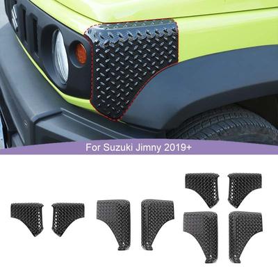 Automobilio priekinės ir galinės arkos, šoninės apsaugos kampų apdailos, apsauginės nuo įbrėžimų apdailos detalės Suzuki Jimny 2019-2023 m. anglies pluošto Priend Automobilio priedai