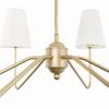 SIMPLE PLUS Gold WHITE Chandelier - wide