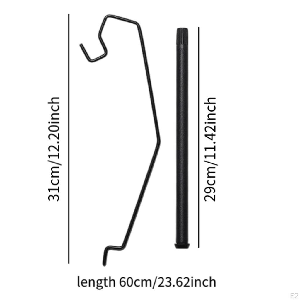 Campinglaternenständer Lampenmast Ausrüstung Vielseitiger Aufhänger Lichthalter für Tisch