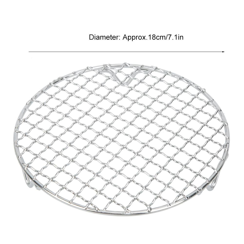Multipurpose Stainless Steel Baking Wire Mesh Grill BBQ Net Mesh Barbecue Steaming Rack Fryer
