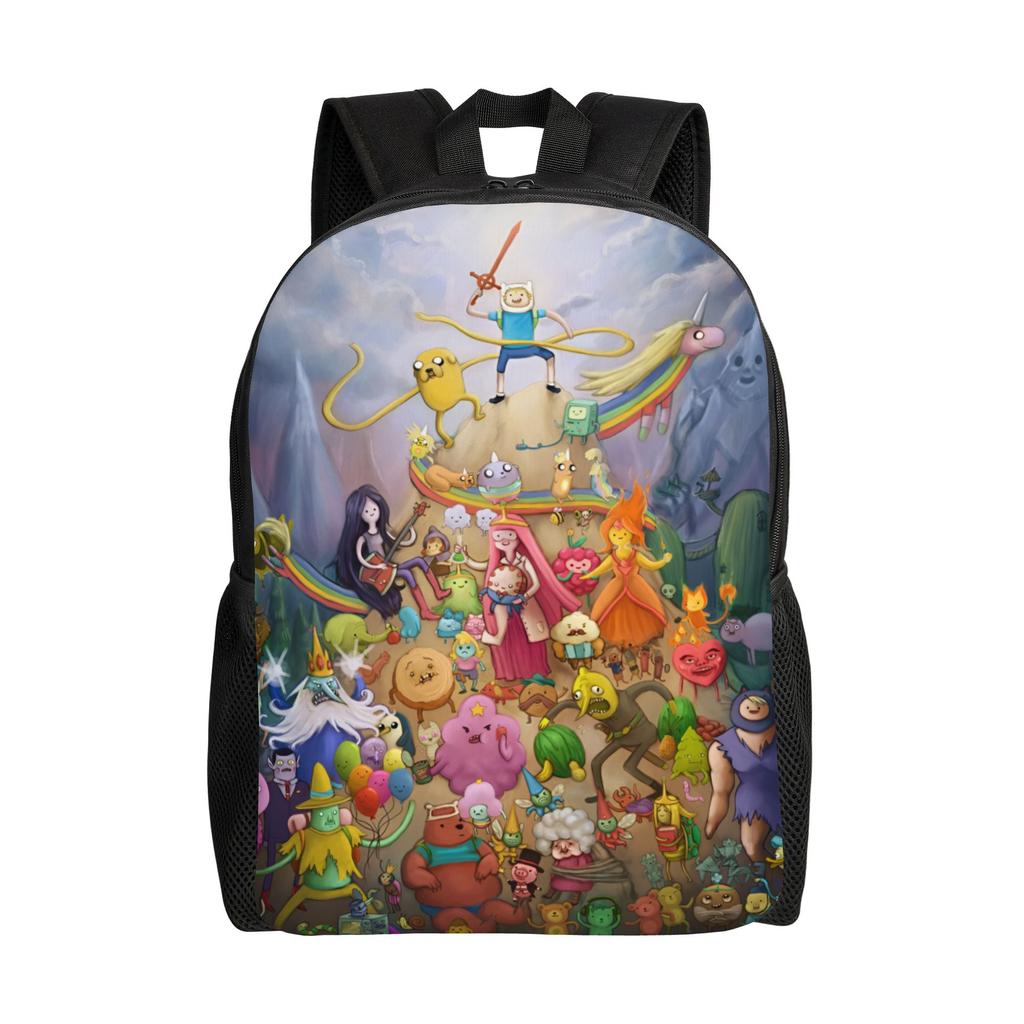 Adventures Anime Times Backpack for Women Men School College Students Bookbag Fits 15 Inch Laptop Cartoon Bags