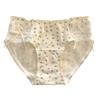 Women's Summer Sweet Floral 10A Antibacterial Cotton Crotch Waist Triangle Briefs
