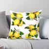 Lemons Fruits La Dolce Vita Square Pillowcase Polyester Linen Velvet Creative Zip Decor Sofa Cushion Cover
