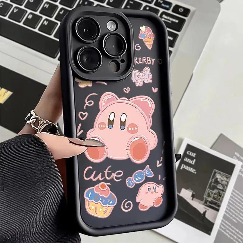 Cake Star Kirby iPhone17Promax Mobile Phone Case Ladder Suitable for Apple 16promax Cute Eye