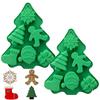 Christmas Silicone Molds,No-Stick Xmas Cake Baking Molds for Making Holiday Chocolate,Handmade Soap,Fondant,Cake,Ice Cubes,Jello