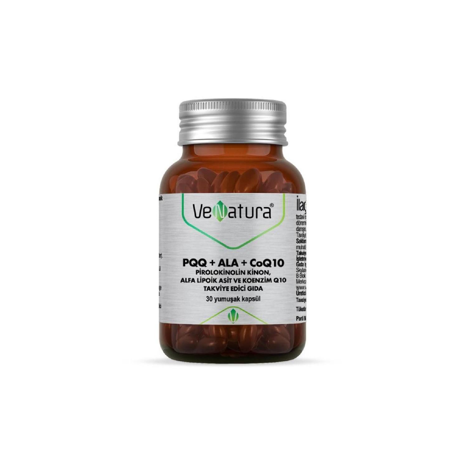 

Pqq Ala Coq10 (Pyrroloquinoline Quinone, Alpha Lipoic Acid, Coenzyme Q10) 30 Capsules
