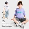 ROMON Boys' Cool-Feel Anti-Bacterial Short-Sleeve T-Shirt