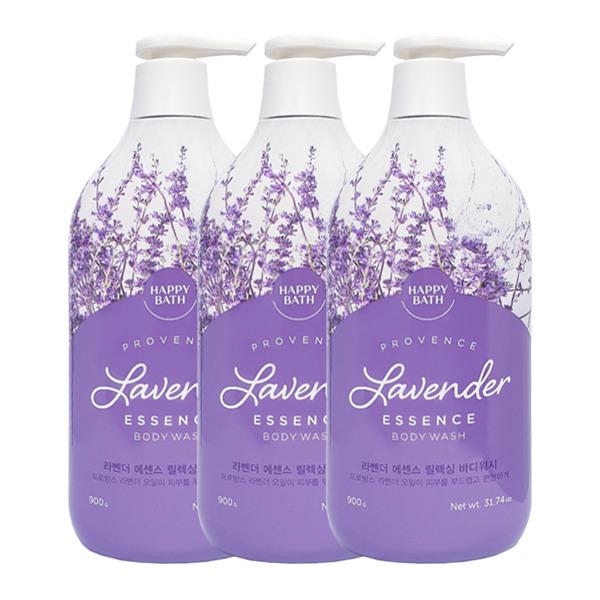 

HAPPY BATH Lavender Essence Relaxing Body Wash 900g x3