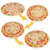 Wooden Pretend Play Kitchen Set: Cutting Vegetables, Mushrooms, and Pizza for Kids