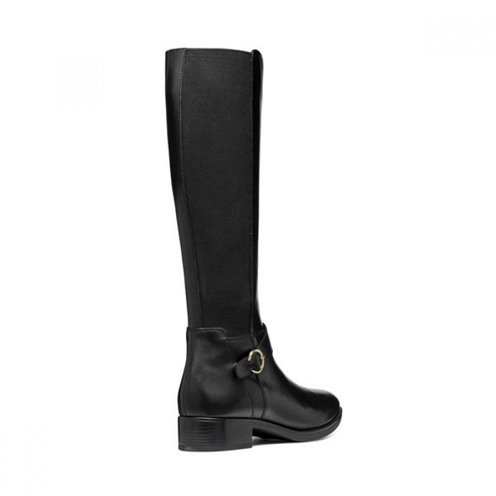 Geox Women Comfort Suede Stretch Long Boots 8gxg1c4w1b