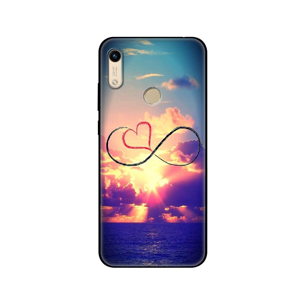 Für Honor 8A Hülle Für huawei Honor 8A prime Hülle Silikon TPU Rückseite Handyhülle schwarze TPU Hüllepink Anime Weltraum Auto
