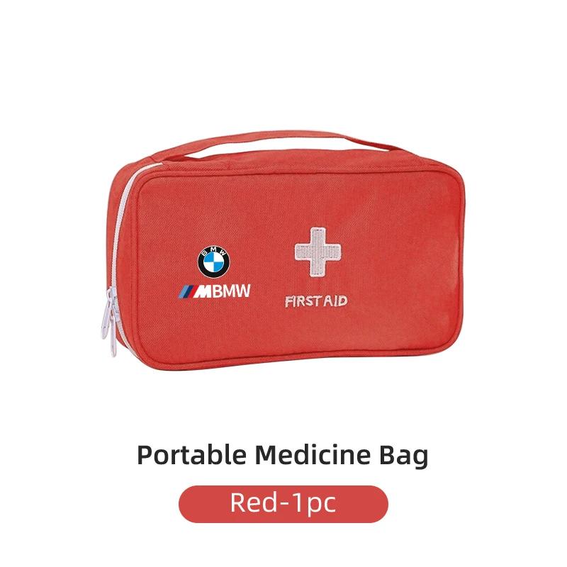 Heiß 2025 Erste-Hilfe-Medikamenten-Aufbewahrungstasche Outdoor Zuhause Reise Medizinischer Kasten Für BMW X3 X5 M5 M3 E46 E90 E60 F10 F30 G30 E87 E70 E91