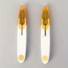 Set of 2 Portable U-shaped Sewing Scissors with Safety Rubber Grips; Ergonomic Mini Scissors, Ideal for Cutting Fabric, Embroidery and Quilting