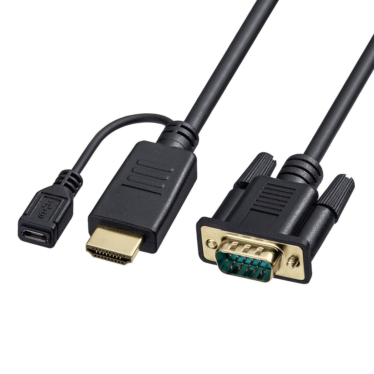 

Sanwa Supply Conversion Adapter Cable Male to Mini 2m Black HDMI-VGA (HDMI D-sub15pin Male) KM-HD24V20