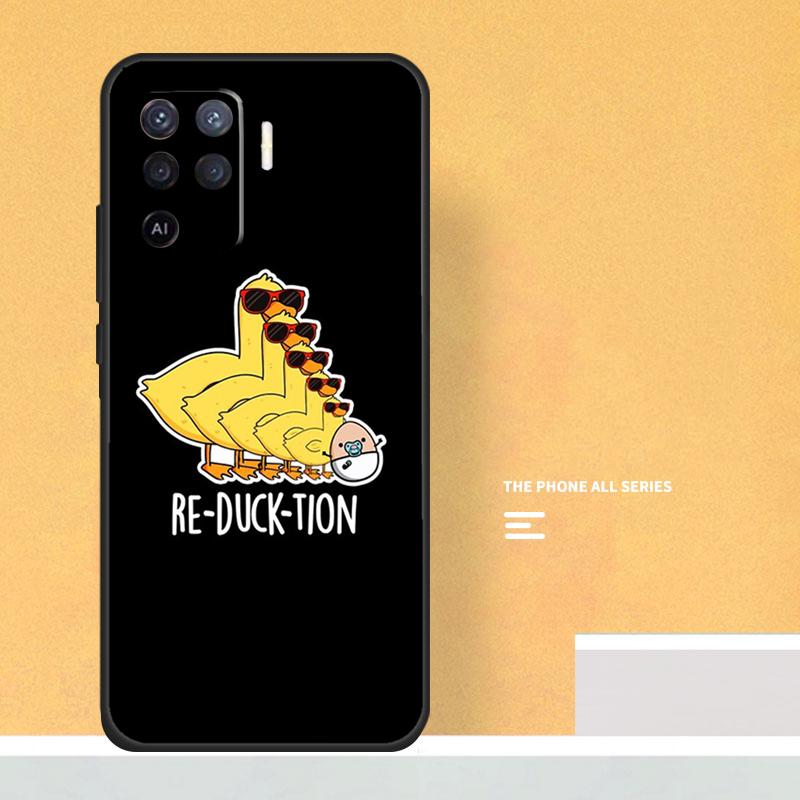 Funny Cartoon Duck Case For Oppo A80 A60 A40 A6 A5 Pro A15 A16 A17 A57 A94 A74 A54 A76 A96 A18 A38 A58 A78 A98