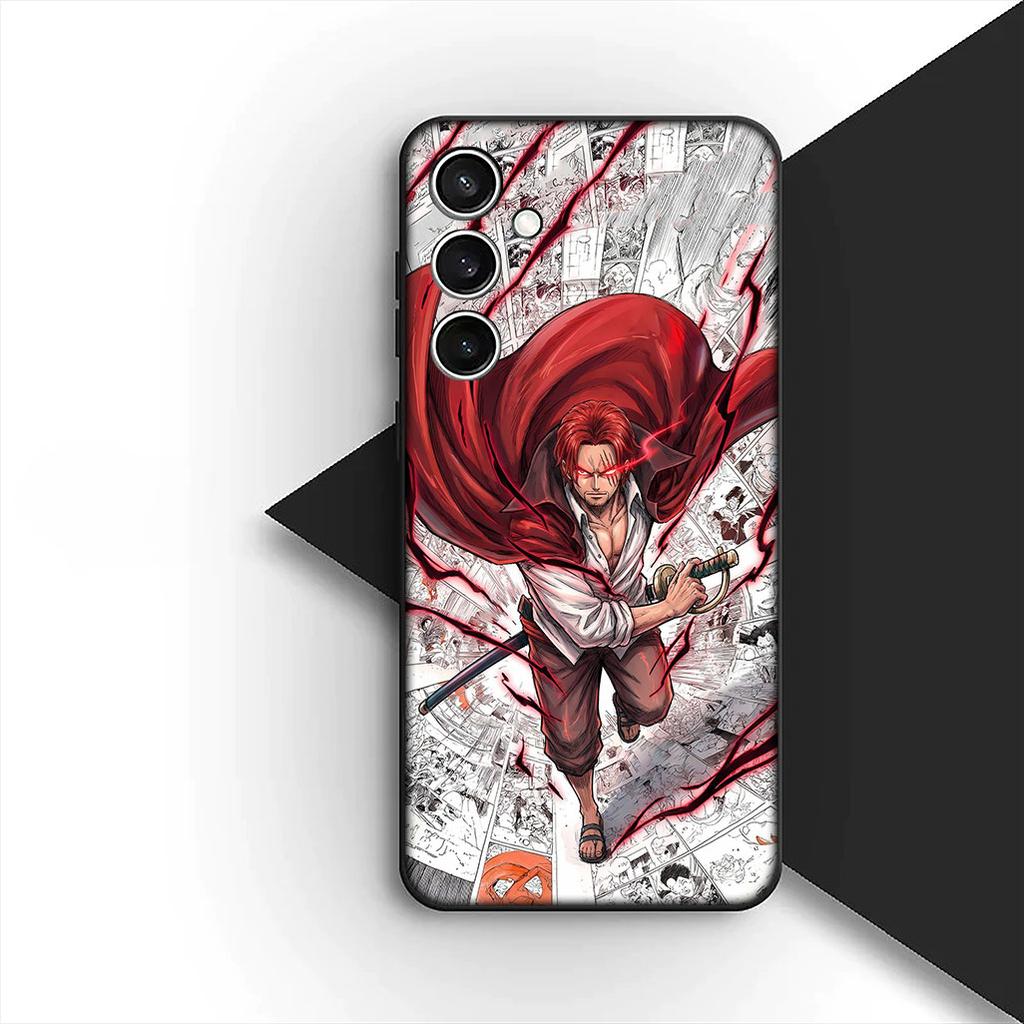 Protective Cover for Xiaomi Redmi Note 13 14 Pro Plus ProPlus 14C 13C Pro+ 5G Casing Phone Case Red Hair One Luffy Pieces Shanks