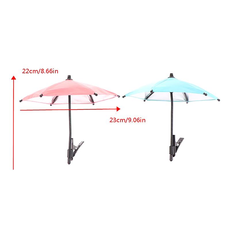 Electric Motorcycle Phone Bracket Umbrella Car Navigation Frame Rider Helmet Umbrella Hand Sunshade Outdoor Bendable
