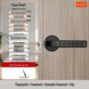 Maniglia Serratura Porta con Impronta Digitale e App Bluetooth, Design Graffiti, Apertura con un Tocco, Funzionamento Silenzioso per Case e Uffici
