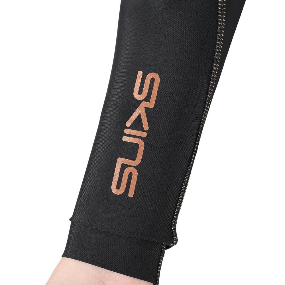 Skins Stretch Shirt Long Size 18221510 SERIES-5 Top, Sleeve, Women's, Black, L,